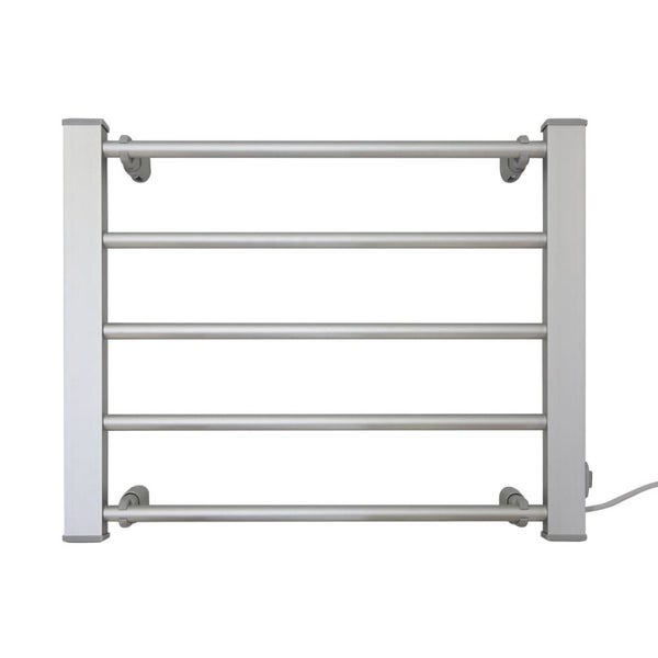 Pronti Heated Towel Rack Electric Bathroom Towel Rails Ev-90- Silver Carousel 1