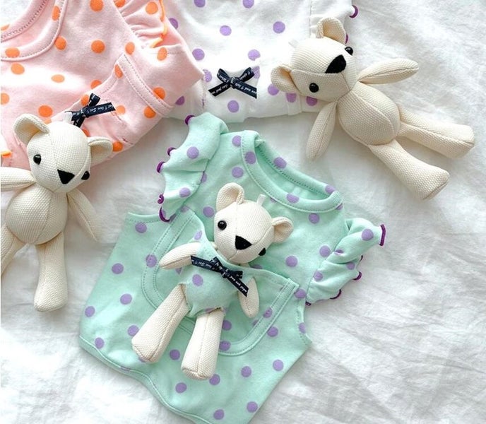 Doll Vest Pet Clothing Dogs Cartoon for Dog Clothes Small Costume Carousel 7