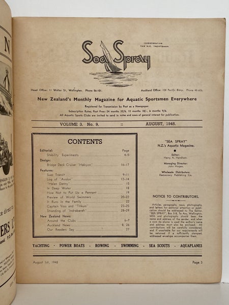 VINTAGE MAGAZINE: Sea Spray - August 1948 - Vol. 3, No. 9 Carousel 4