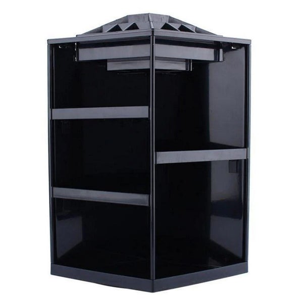 TODO 360 Rotating Makeup Organizer Container Spinning Hanger Rack Black Carousel 2