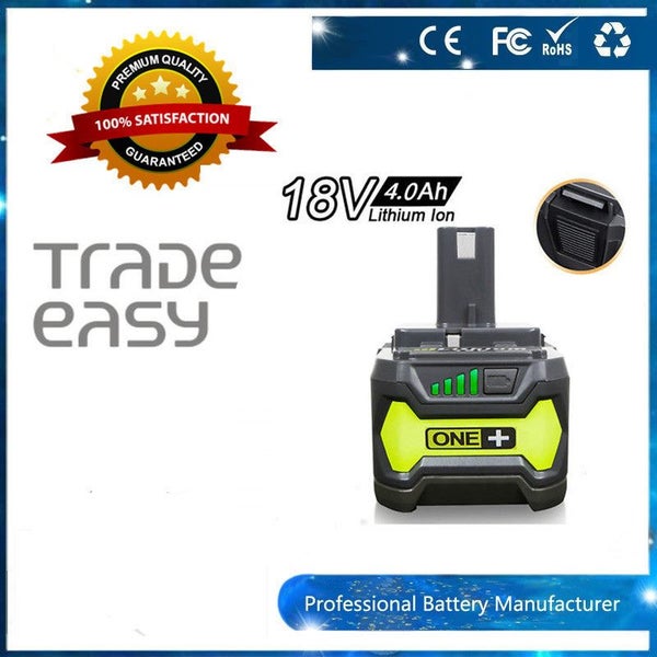18V 4.0AH Li-ion Battery for RYOBI One Plus RB18L25 RB18L50 P108 P107 P104 Carousel 1