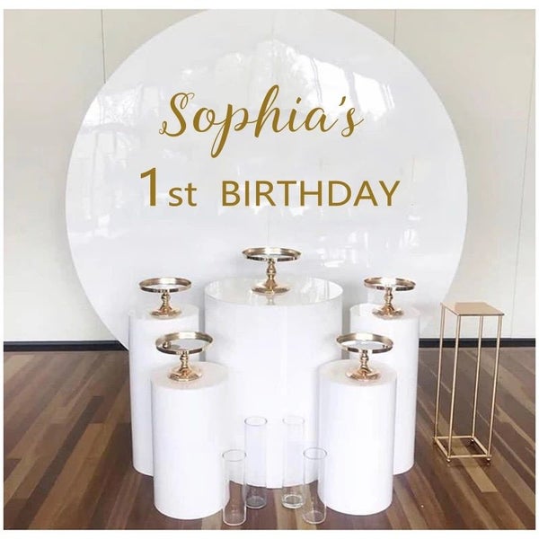 Birthday Party Vinyl Wall Decals Custom Names And Texts Wall Carousel 1