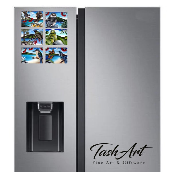 FRIDGE ART - Fine Art Magnets - ‘Kiwi Classics’ set of 6 Carousel 2