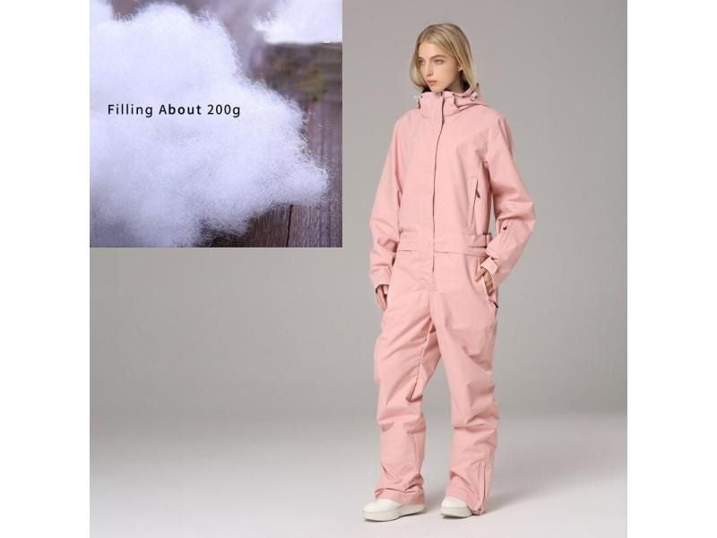 2025 New Thick Women Ski Jumpsuits Sport Men One Piece Snowsuits Winter Carousel 1