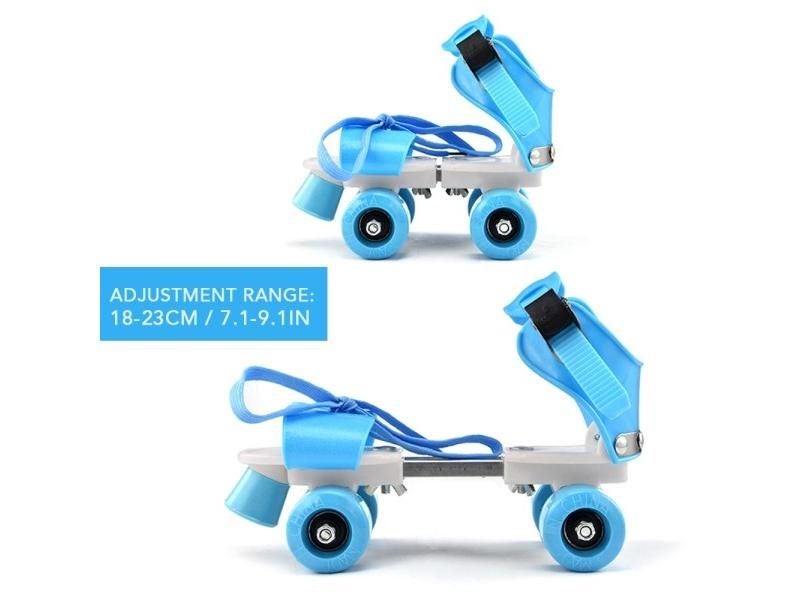 Adjustable Size Children Roller Skates Double Row Skates Skating Shoes Double Carousel 1