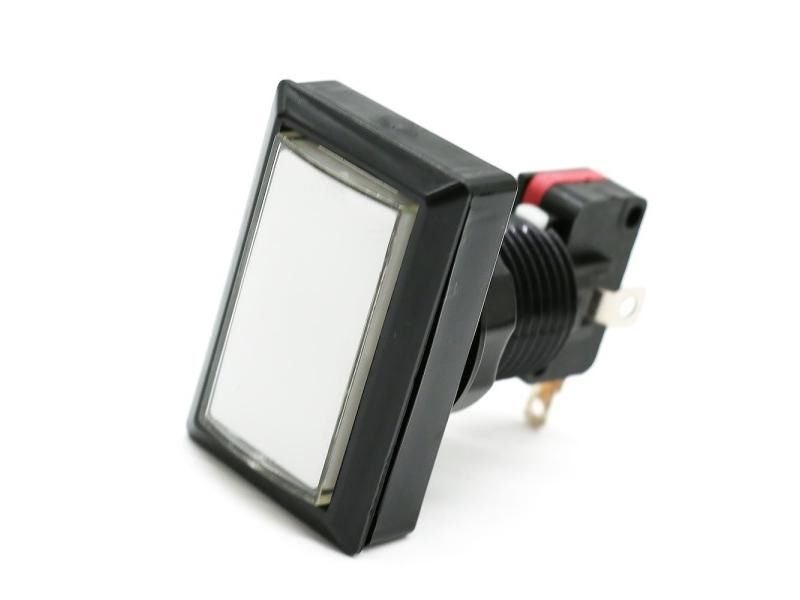 50 33mm 5V 12V LED Illuminated Rectangle Push Button For Light Arcade Game Carousel 2