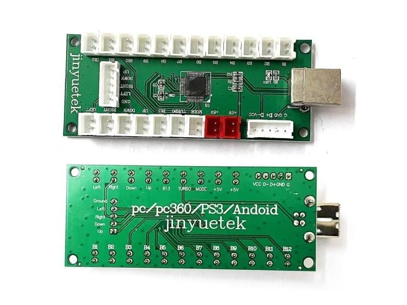 PS3 PC Raspberry Pi Android 4 In 1 Control Arcade USB Encoder Board DIY Carousel 2