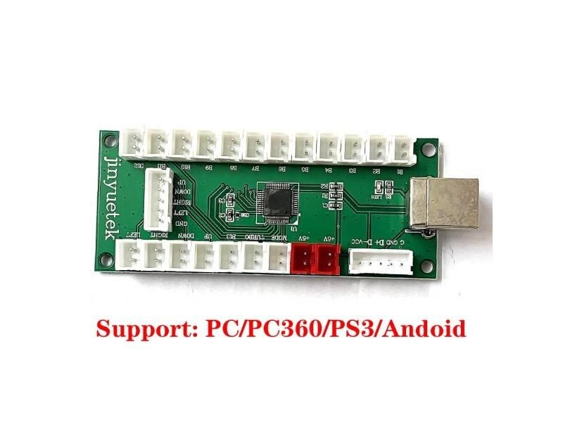 PS3 PC Raspberry Pi Android 4 In 1 Control Arcade USB Encoder Board DIY Carousel 1
