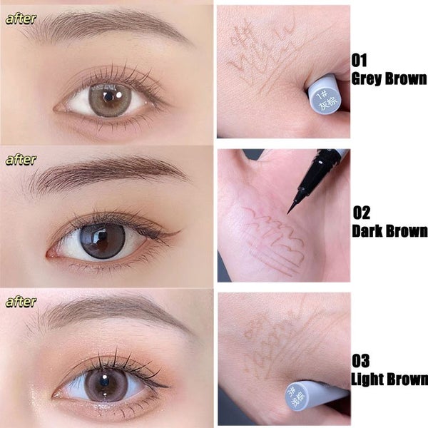 0.01mm Ultra Fine Eyebrows Pencil Waterproof Sweat-proof Liquid Carousel 1