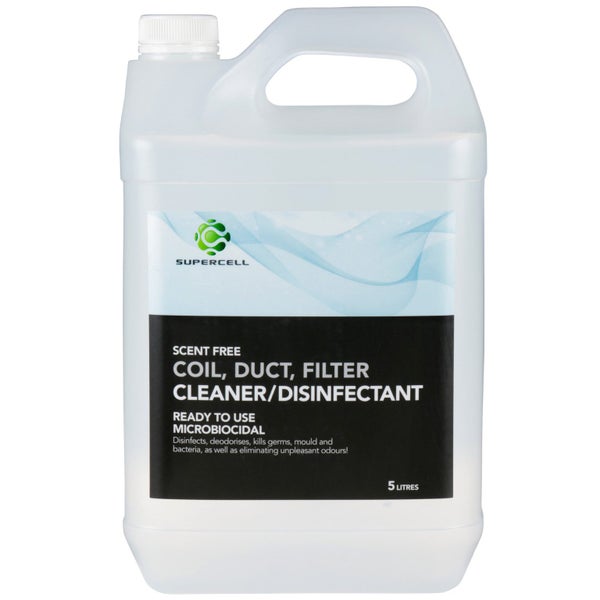 Supercell Coil Duct & Filter Cleaner Disinfectant 5 ltr SCENT FREE Carousel 2