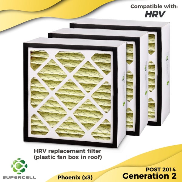 HRV PHOENIX 3 filter pack (Plastic Box) Compatible Generation 2 F8 Carousel 1