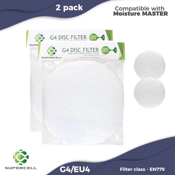 Moisture Master Compatible Supercell G4 Ventilation Filter Disc 2 pack Carousel 1