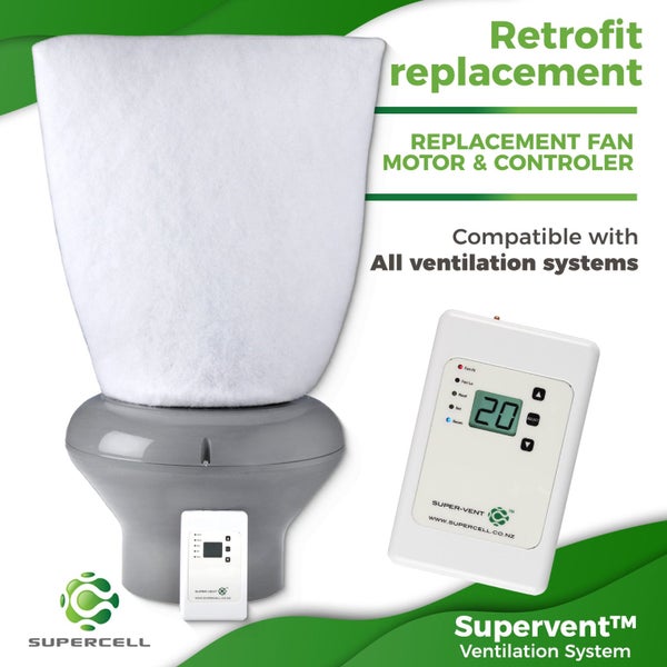 Supervent(TM) Ventilation System: 200mm Retrofit Replacement Fan Motor Carousel 1