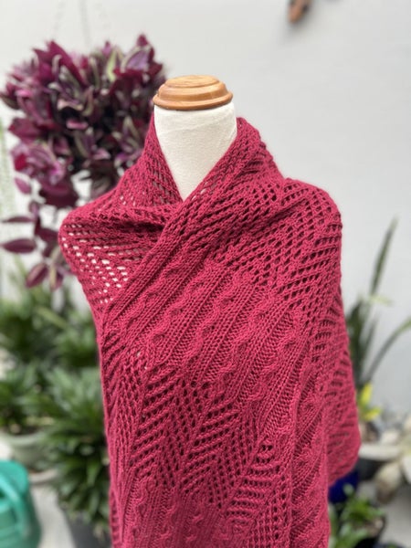 Knitting Pattern, Angel Shawl Carousel 2