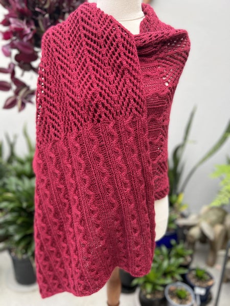 Knitting Pattern, Angel Shawl Carousel 4