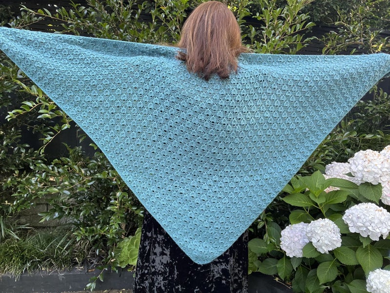Knitting Pattern, Flame Shawl Carousel 1