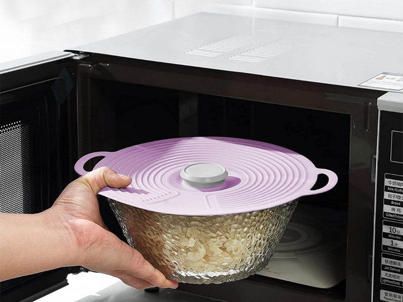 7Pcs FDA Approved Silicone Pots Lids Reusable Anti-dust Suction Seal Lid Cover Carousel 5