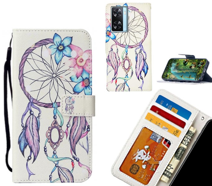 Oppo A57s case leather wallet case printed ID Carousel 1