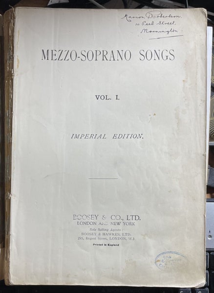 Mezzo-Soprano Songs Vol I Imperial edition Carousel 2