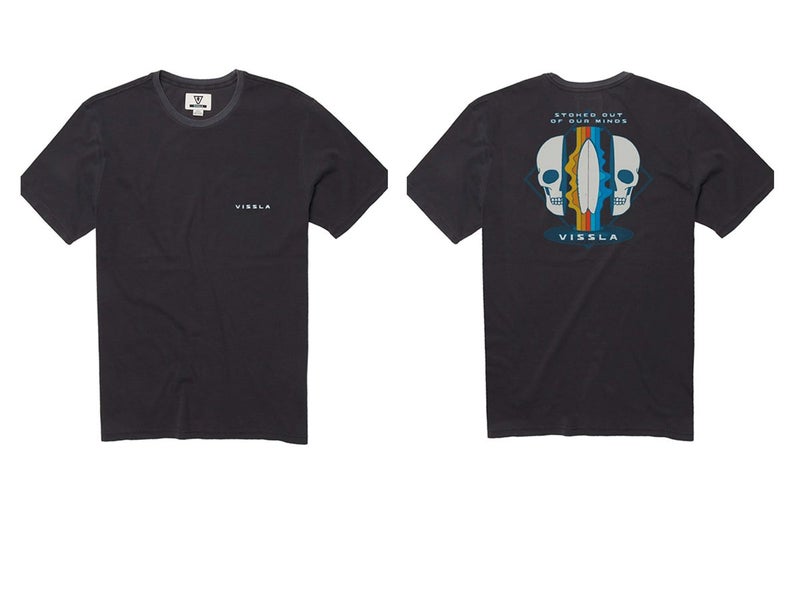 Vissla Mind Splitter SS Tee Black Carousel 1