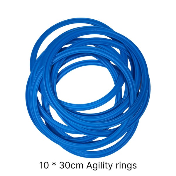 Agility rings for sport - 10 pack | 30cm rings choose from 4 colours in options Carousel 1