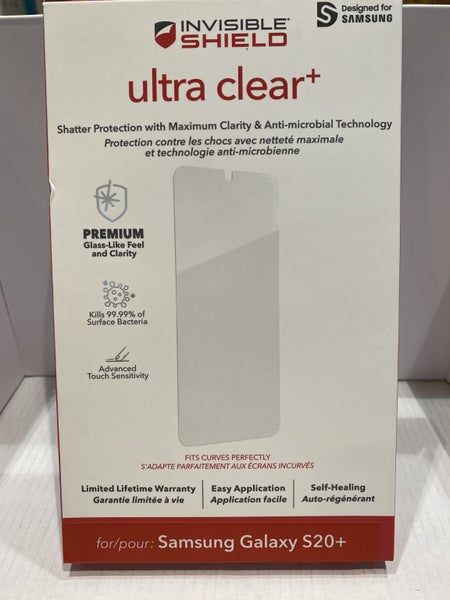 ZAGG InvisibleShield Ultra Clear+ Samsung Galaxy S20+(PLUS 6.7") ScreenProtector Carousel 2