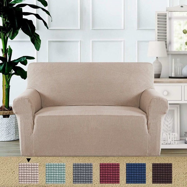 Form Fitted Stretch Couch Cover Sofa Cover Sofa Slip Covers Slipcovers More Size Carousel 1