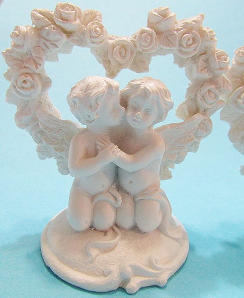 Set of 2 cherub heart ornaments Carousel 2