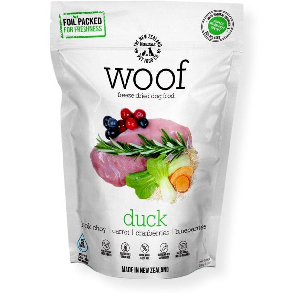 WOOF Freeze Dried Dog Food & Treat Duck Carousel 1