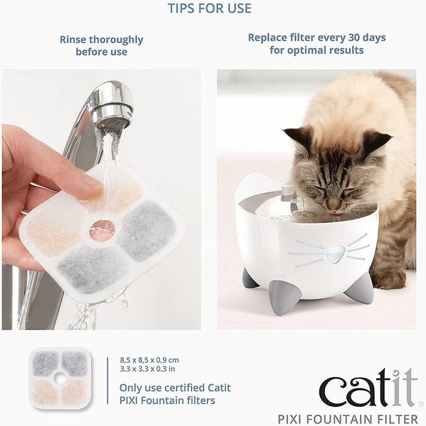 CATIT PIXI CAT FOUNTAIN FILTERS PACK 3 Carousel 3