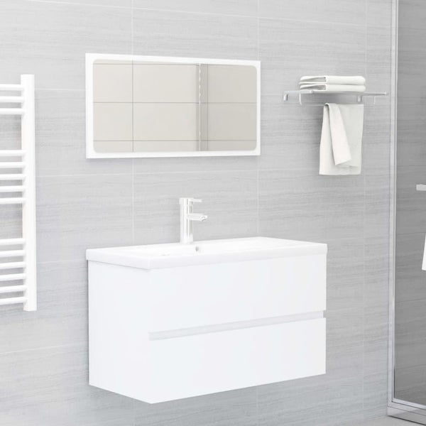 Bathroom Furniture Set White Chipboard Tbiopka Carousel 1