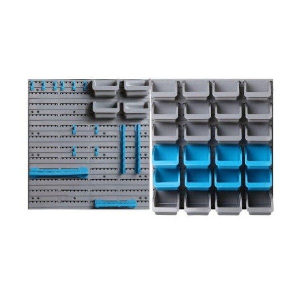 Giantz 44 Bin Wall Mounted Rack Storage Organiser Carousel 1