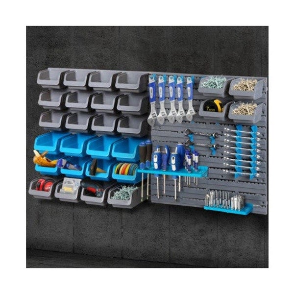 Giantz 44 Bin Wall Mounted Rack Storage Organiser Carousel 8