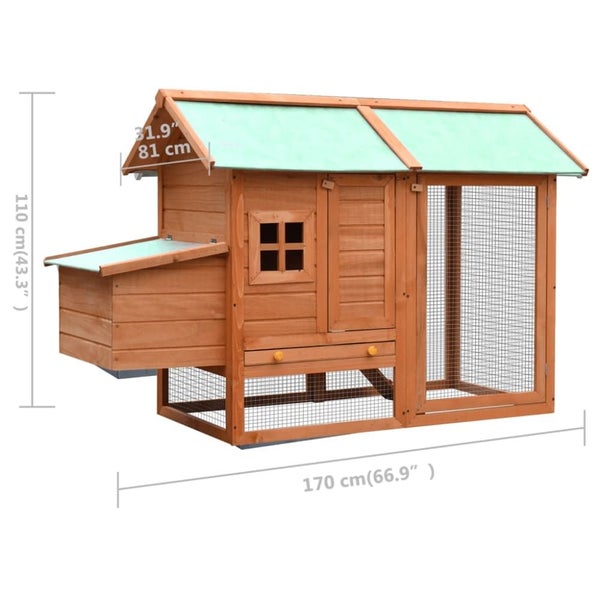 Chicken Cage Solid Pine & Fir Wood Oiblaa Carousel 2