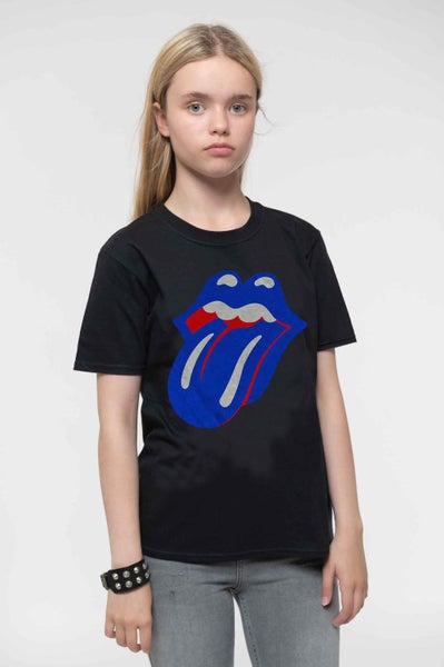 The Rolling Stones Kids T Shirt Blue & Lonesome Classic Tongue Official 3-10 Yrs Carousel 5