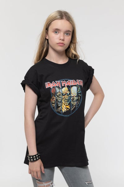 Iron Maiden Kids T Shirt Evolution Band Logo new Official Black Ages 5-14 yrs Carousel 5