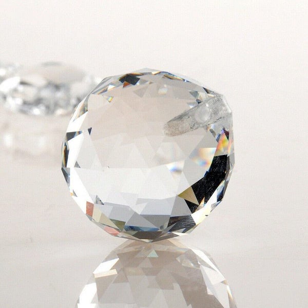 Clear Crystal Lighting Ball Feng Shui Lamp Prism Rainbow Sun Catcher Wedding Carousel 2