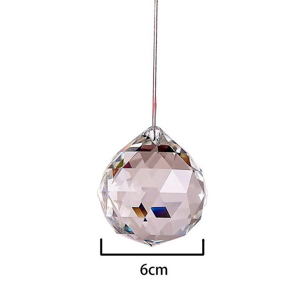 Clear Crystal Lighting Ball Feng Shui Lamp Prism Rainbow Sun Catcher Wedding Carousel 11
