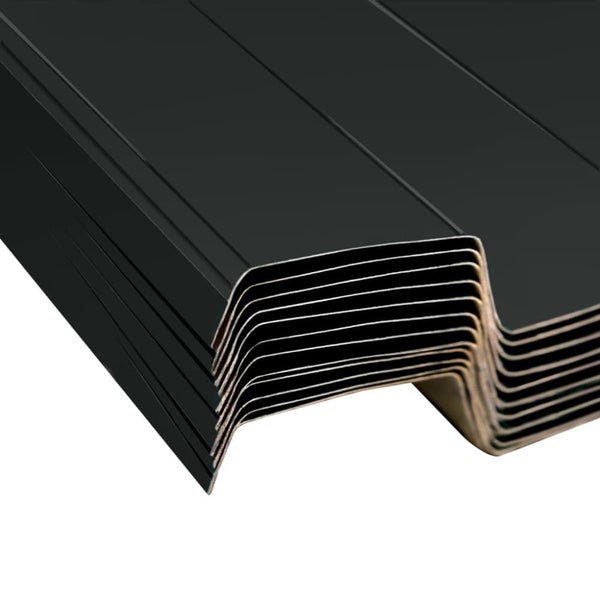 Roof Panels 12 Pcs Galvanised Steel Anthracite Oapixb Carousel 2
