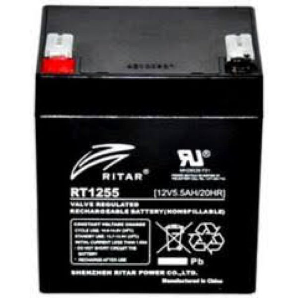 RT1255 Battery Ritar 12V 5.5AH SEALED BATTERY Carousel 1