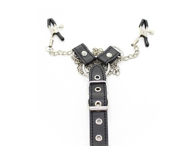 Nipple Breast Clamps Penis Ring Metal Chain Adult Game Sex Toys For Men Fetish Carousel 2