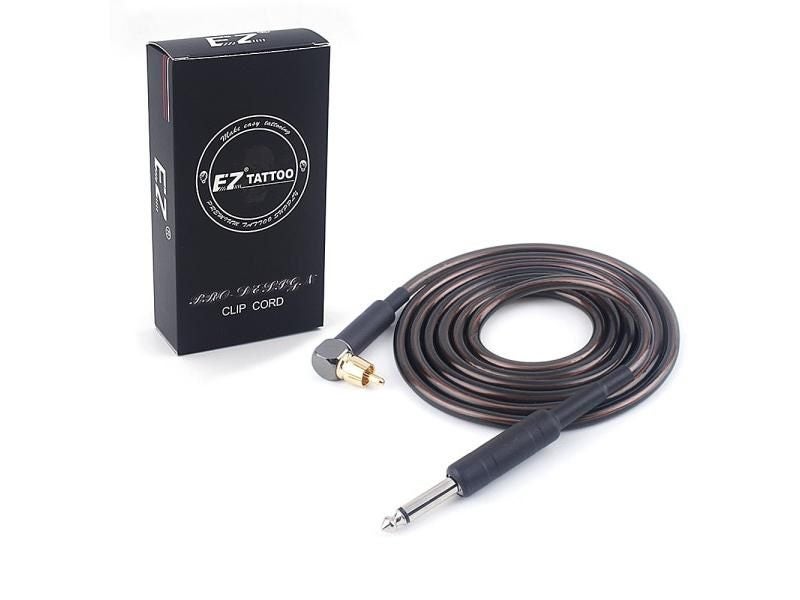 6 FT Silicone Right Angle Tattoo Clip Cord Cable RCA Connector For Rotary Carousel 1