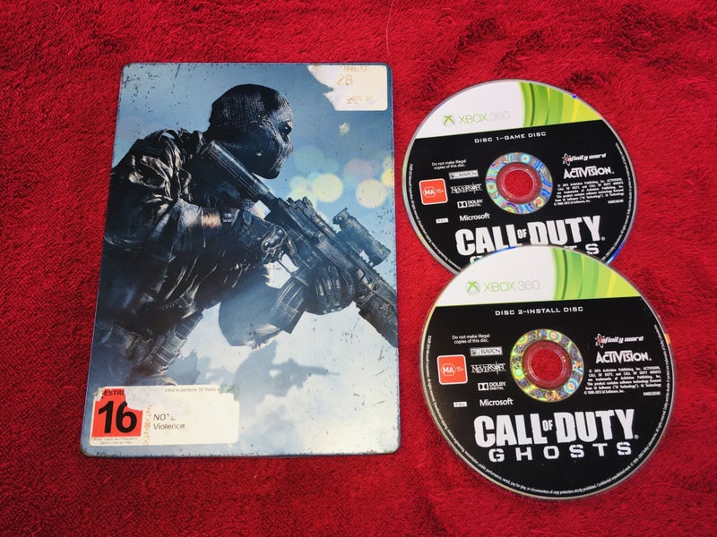 Call Of Duty Ghosts (2 Discs) Microsoft Xbox 360 Game Disc Only Free Ship