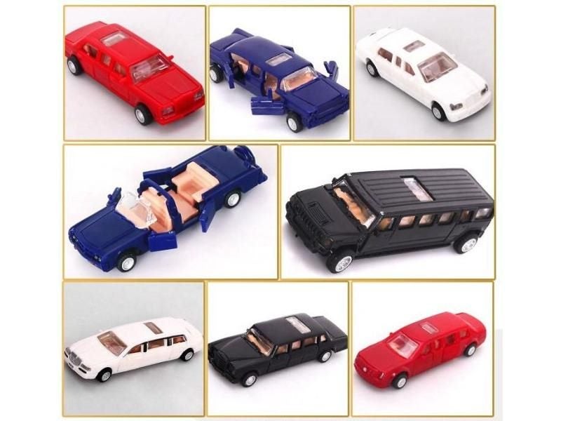 1pcs 7cm 4D Plastic Assembled Car Scale 1:87 Modern Cars Collection Puzzle Carousel 2