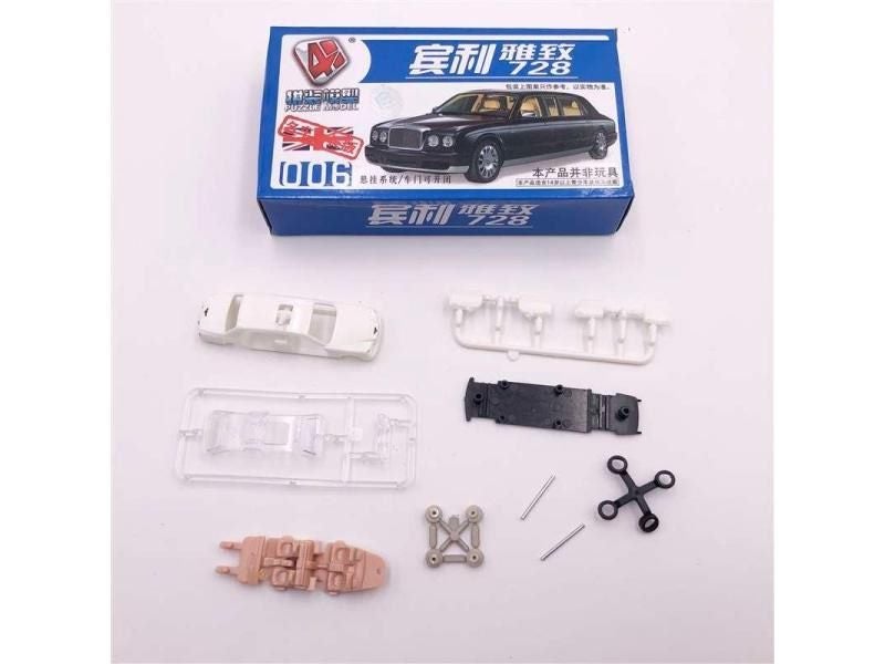 1pcs 7cm 4D Plastic Assembled Car Scale 1:87 Modern Cars Collection Puzzle Carousel 1