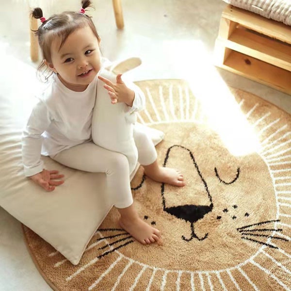 Photography Props Cartoon Round Shape Mat for Children Kid Play Pad Carousel 2