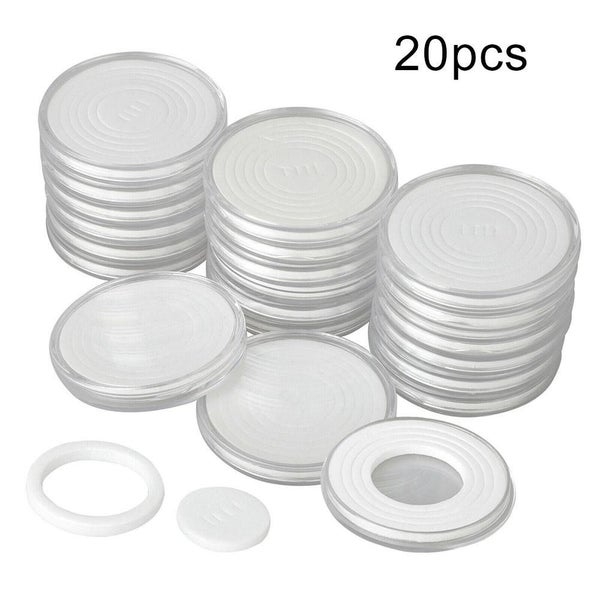 Pcs Coin Capsules Holder Plastic Coin Holder Capsule Protector Case Carousel 1