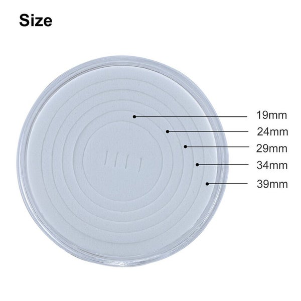 Pcs Coin Capsules Holder Plastic Coin Holder Capsule Protector Case Carousel 6