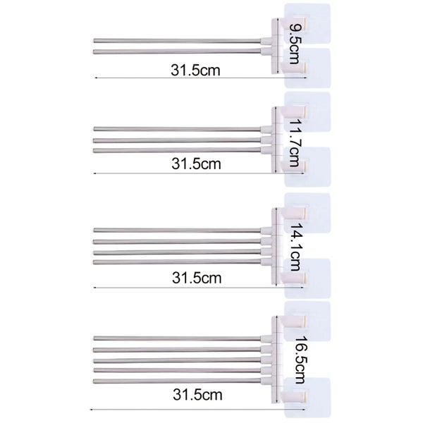 Nordic Bathroom Towel Rack Rotatable Towel Holder Space ABS Carousel 7