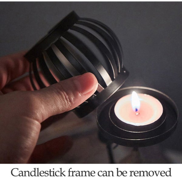 Nordic Metal Candlestick Abstract Character Sculpture Candle Holder Carousel 7